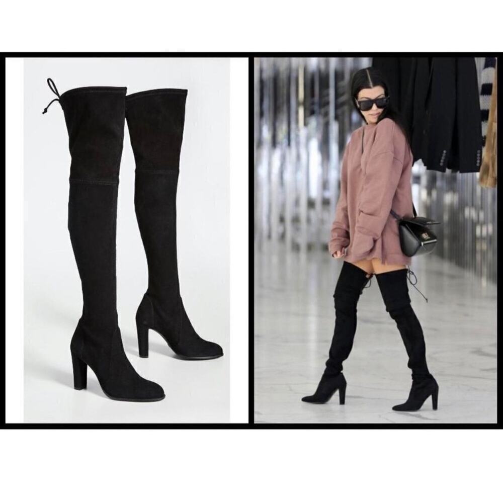 Stuart Weitzman Highland Stretch-Leather Over-the-Knee  (sz 6)